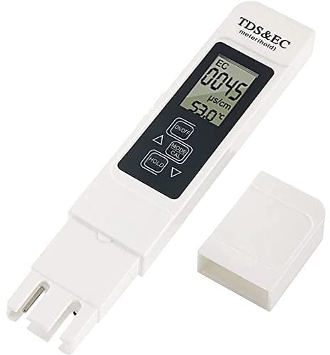 CENPEK TDS EC Tester Meter, 3-in-1 Professionelles Wasserqualittsmessgert LCD Digital TDS & EC Temperaturmessgert Testwerkzeug für Trinkwasser, Aquarien, Hydroponik, Schwimmbder, Spas