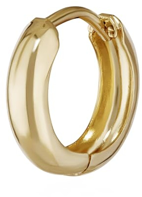 NKlaus Creolen 375 9 Karat, poliert, 12,5mm, 3,1mm, Gelbgold, Gelb, 1 Stück | 375 Gelb Gold 9 Karat; Durchmesser: 12mm; Breite: 3,1mm