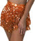 Zookey Pailletten Quasten Rock Rave Fransenrock Rock für Bauchtanz Hüftschal Festival Outfit für Frauen und Mädchen