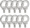 10 Stück Ringschraube M6 304 Edelstahl Ösenschrauben, Ring Runde Augenschraube, Augbolzen Ringbolzen Ösenschrauben Ringschrauben für Rolle Des Befestigens Und Hängens
