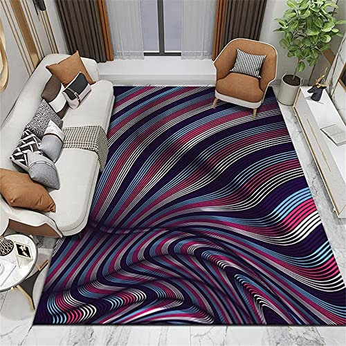Outdoorteppich Terrassendeko Rose rot blau abstraktes Druckdesign Rechteck verschleißfest Balkon Outdoor Teppich 50X80CM