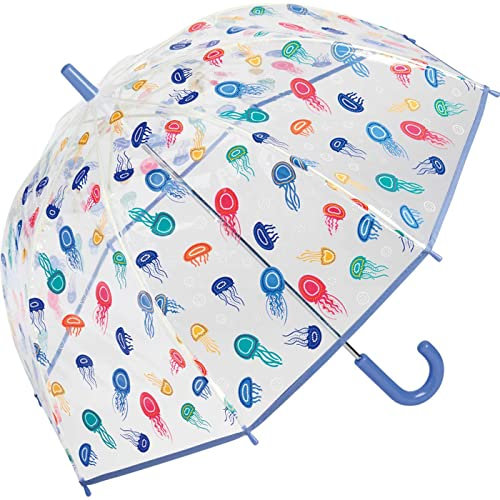 Benetton Kinder-Glockenschirm durchsichtig transparent - Jellyfish