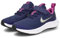 Nike Scarpe da tennis unisex per bambini, 36 EU, Midnight Navy/Mtlc Silver/Viola, 12 Little Kid