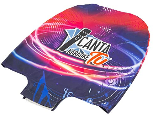 Canta Tu, Cover per Impianto Karaoke Canta Tu, Tessuto Colorato ed Elasticizzato, con Pratica Apertura per il Manico del Trolley, 2 Colorazioni Disponibili, Modello Music