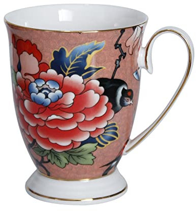 Tazas Taza de leche Pintado a mano Flor Oro Manija Hecho A Mano Hecho A Mano Irregular Taza Grande Café Té Taza De Avena De Avena Del Regalo Cumpleaños Creativo Taza de cerámica ( Size : 300ml , Color