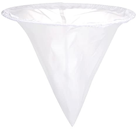 sourcing map 400 Mesh Paint Filter Bag 11.8 Dia Cone Shape Nylon Strainer for Filtering Paint, Gasoline, Fuel, Home Brewing