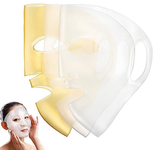 3 Pz Coprimaschera in Silicone Maschera Per La Pelle in Silicone Coperture Per Maschere Idratanti Coperture Per Maschere Facciali Gel Di Silice Forniture Mancare Idratante