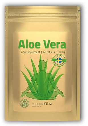 60 Aloe Vera Tabletten | 20.000mg / Tagesdosis aus 100mg Aloe Vera Extrakt | Vegan & Hochdosiert | 1 Monats Vorrat | Für Verdauung, Haut & Immunsystem | 60 Tabletten