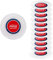 Snips, Lot de12 Assiettes Coca-Cola en plastique réutilisables, Assiettes plates en plastique dur lavable, Diamètre 23.5 cm Made in Italy 0% Bpa