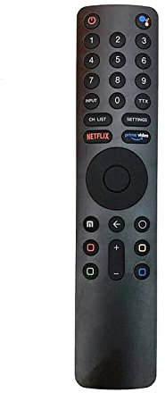 NCONCO Télécommande vocale Bluetooth compatible avec Google Assistant pour Xiaomi Smart TV 4S 4A, XMRM- 010 pour Xiaomi Smart Android TV L55MS- 5A