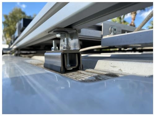 KHUKHU Dachgepäckträger Für FIAT Ducato 2008- Edelstahl Van-Dachträger Dachreling (8 Stück)