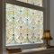 Fensterfolie selbstklebend 3D Buntglas-Fensterfolie Fenster-Sichtschutzfolie für Badezimmer, Haustür, Haus, Sonnenschutz, Wärmeschutz, statisches Kleben, Eisenfenster Gold 60X180CM