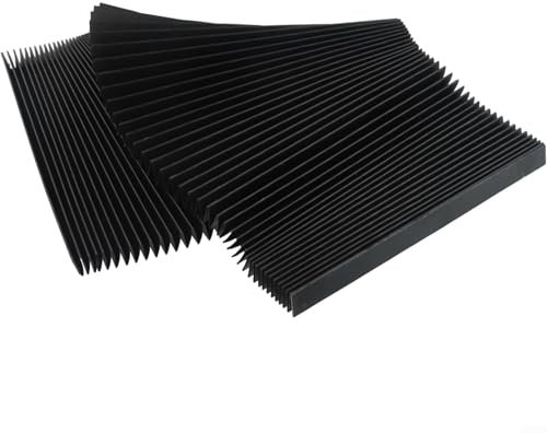 CNC Machine Accordion Dust Cover, Accordion Way Cover Dust Protective Rubber Cover Milling Machine 3-proof Cloth Protective 1500x15mm (NO.17)(200mm)
