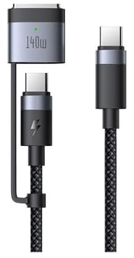 USB C to Mag-Safe 3 Cable 140W PD Fast Charging USBC Mag Safe 3 Charging Cable Compatible with MacBook Pro M1 2021/M2 2023(14”/16”),MacBook Air M2(13''/15”),M3/M3 Pro/M3 Max 2024 (14”/16”) 2M
