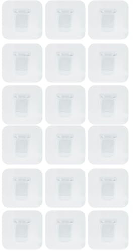 Angoily 2 Sätze Regalhalter Regalpflöcke Drahtregale S Haken Zum Aufhängen Klebstoff Regalstifte Handtuchhalter Selbstklebend Klebehaken Selbstklebende Haken Transparent P.s 20 Stück * 2