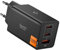 Spigen ArcStation Essential Cargador USB C 67W GAN 2 Tipo C, 1 USB-A, PD 3.0 PPS Rápido Pared Adaptador, para iPhone 16 15 14 Pro MAX 16e, Samsung S25 Ultra, Pixel 9a, iPad Air Pro, MacBook - Negro