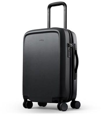 Bellroy Transit Carry-On, Hard Shell Luggage - Black | 41L carry-on luggage with a hard shell and removable packing cells for smooth travel