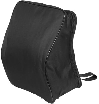 Akkordeon Tasche für 8 Bass, Tragerucksack für Kinder, Schwarz | Oxford Gewebe, Baumwollpolsterung, Außentasche, Verstellbarer Gurt, für Heim und Auftritt