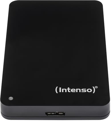 Intenso Hard Drive portatile da 2,5 - Hard Drive esterno con Super Speed USB 3.2 Gen 1x1 - Memoria veloce dal design compatto, 5400 giri/min, 8 MB di cache, Plug & Play, Certified Refurbished, nero