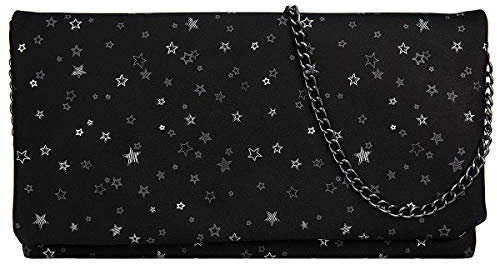 s.Oliver Clutch Umhängetasche Schultertasche Abendtasche 39.711.94.5805, Farbe:Schwarz