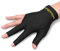 Scott Edward Billard-Handschuhe mit 3 offenen Fingern, Spandex-Lycra, für Linkshänder/Rechtshänder, Herren/Damen, 4 Farben (schwarze rechte Handschuhe), 10 Stück