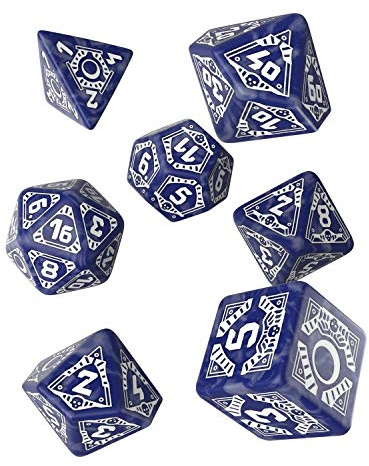 Q WORKSHOP Starfinder Signal of Screams RPG Ornamented Dice Set 7 Polyhedral Pieces
