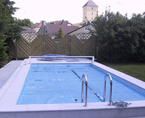 SPIRATO Solarnoppenfolie Blau 400mic Solarplane Pool Abdeckung 600 x 300 cm Rechteck