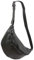 SH Leder echt Leder Damen Unisex Brusttasche für Festival Reise mittelgross Hüfttasche Crossbody Bag Frauen Ledertasche 37x21cm Fania G697 (Dunkel Grau)