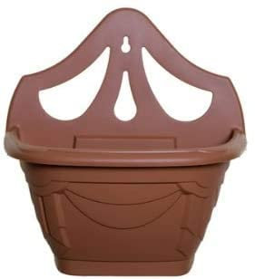 HOMION 31cm Venetian Wall Planter Hanging Basket Flower planter Plastic (TERRACOTTA, 1 basket)