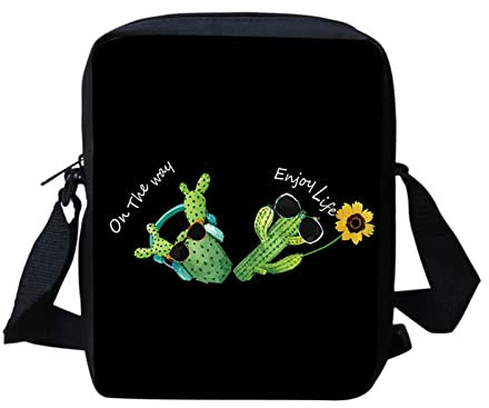 Biyejit Schultertasche, Umhängetasche, Handtasche, lässig, Reisen, Sport, Umhängetasche, Tasche, Kaktus-Sonnenblume