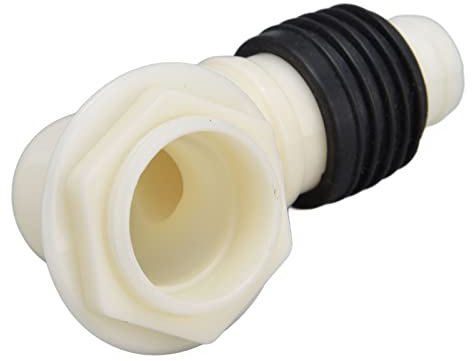 Hapivida WC Bogen Anschlussbogen, 90 Grad Biegung Kunststoff Geräte Anschlusstülle Weiß Bodenablauf für Bodenablauf, Hotel, Badezimmer, Toilette