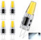 3W G4 LED Lampen, 12V AC/DC Stiftsockellampe Glühbirnen, Ersatz für 30W Halogenlampen, Kühles weißes Licht 6000K, Kein Flackern Nicht Dimmbar, 260 Lumen 360° Abstrahlwinkel, 5pcs