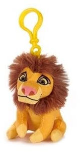 Whitehouse König der Löwen Bagclip Plüsch 11 cm Schlüssel-Anhänger 5 versch. Figuren, ORIGINAL The Lion King Kuscheltier - super weiches Plüschtier für Ranzen Rucksack Tasche (Simba - erwachsen)