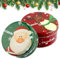 Taozoey Weihnachten Keksdose, 2er Set Metall Keksdose, Runde Weihnachtsdosen, Plätzchendose Mit Deckel, Geschenkbox, Sparschwein, Runde Süßigkeit Dosen, Gebäckdose