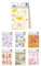 Ursus 56330004 - 3D-Sticker Set Girly, Set mit 7 verschiedenfarbigen Stickerbogen, selbstklebend, leicht abziehbar, geeignet zur Kartengestaltung