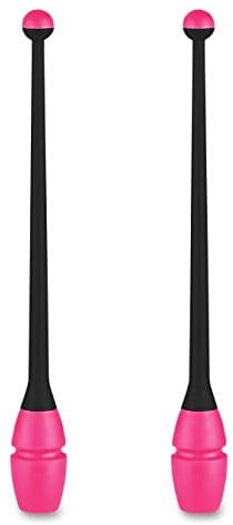 DRUNA Mazas Engarzables de Tecnocaucho Indigo 36 cm (Negro-Rosa)