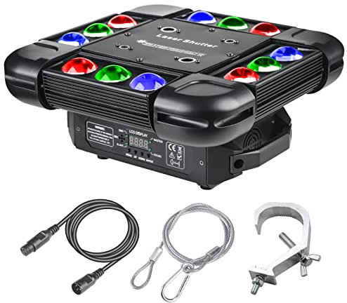 Bewegliches Kopflicht, Dj-Lichter, Dmx-Controller und Sound aktiviert 12 * 10W rgbw geführtes Weihnachtsbühnenlicht