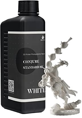 Chitu Systems 1Kg Conjure Standard 3D-Drucker-Harz,Upgraded schrumpfungsarmes 405nm UV-härtendes Standard-Photopolymer-Harz, schnellhärtendes Hochpräzisionsharz für LCD/DLP/MSLA 3D-Druck (Weiß, 1000g)