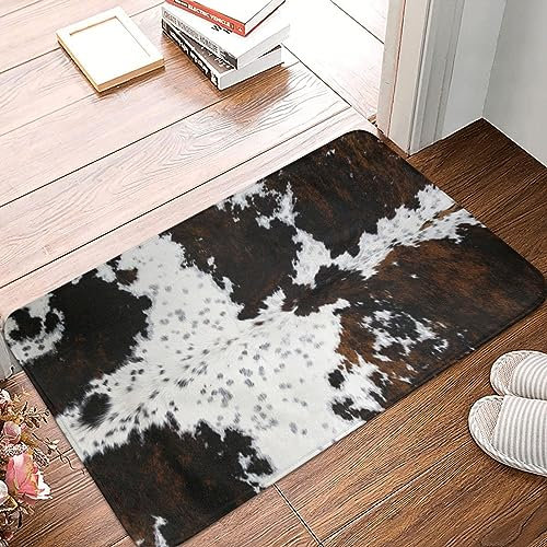 Western-Kuh-Druck-Badematten für Badezimmer, weiche saugfähige Kuh-Badteppich, rutschfester Bodenteppich, Teppiche für Küche, Badezimmer, Wäsche, Schlafzimmer, Wohnzimmer, Dekoration