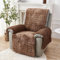 XRDSHY Sofa Armlehnenbezüge, Sesselschoner Sesselauflage, Fernsehsessel Schutzbezug Anti-Rutsch, Relaxsessel Bezüg Sesselüberzug für Zuhause mit Kindern und Haustieren Hund,Braun1-3 Sitz(167 * 190cm)