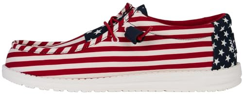 Hey Dude Wally Americana Wide Off White Größe M7 | Herrenschuhe, US-Flagge, 42 EU