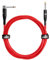 JuicEBitz Guitar Lead 10m. 6.35mm 1/4 Inch Jack to Jack Plug Cable. Pro Series Amplifier Speaker Cable. Straight to Angled Connectors. Studio Performance. Red Braided Electric Guitar Cable 10m.