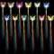 Joycabin 12 Stück LED Haarschmuck, Leucht Haarreif, LED Schmetterling Haarclips Leuchtend, LED Haar Barrettes, Leuchten Spielzeug für Frauen Mädchen Neon Kopfbedeckungen Karneval Weihnachten Halloween