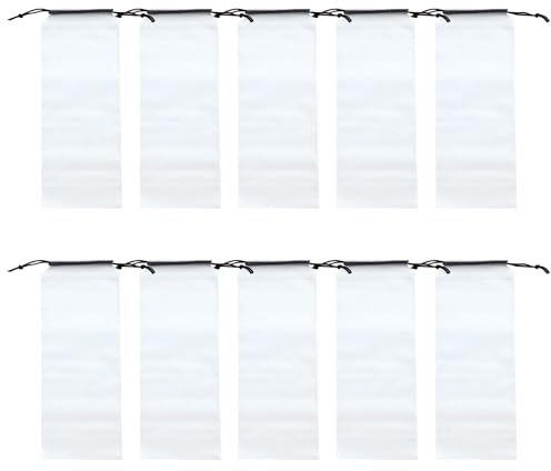 AOVNA 10Pcs Clear Umbrella Storage Bag Short Handle Umbrella Bags Reusable Umbrella Holder Waterproof Umbrella Container for Umbrella Portable