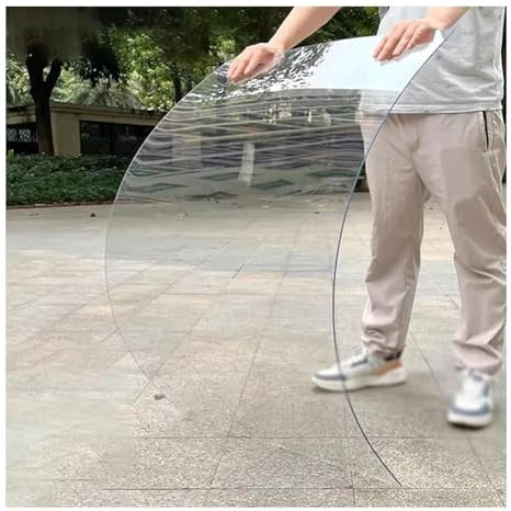 ZLRBN Plaque Polycarbonate, Les Panneaux Toit Serre Dégagent Les Auvents en Verre Imperméables, pour Garage Auvent Fenêtre Toit, Peut Être Personnalisé (1.22x2m/4.0x6.6ft)