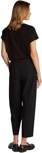 Tommy Hilfiger Damen Stoffhose Stretch Tapered Knöchelfrei