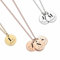 Personalisierte Kette mit Buchstaben & Datum – ideales Geschenk für Muttertag, Ostern & Weihnachten! Initialen Halskette für Paare, Mütter & Freunde – in Gold, Silber & Rosegold.