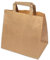 Daybays Papiertüten 26+17 x 25 cm Braun 25 Stk. Geschenktüten Papiertragetaschen mit Henkel aus Kraftpapier, Papiertaschen Geschenktüte Papiertüte klein (25)