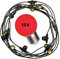 5 Meter E27 LED Girlande mit 10 Lampen - ideal für Garten, Party & Deko - Lichterkette Außen & Innen - mit Stecker - Leuchtkette, Leuchtgirlande, Lichtkette, Festbeleuchtung, Biergarten (10x ROT)