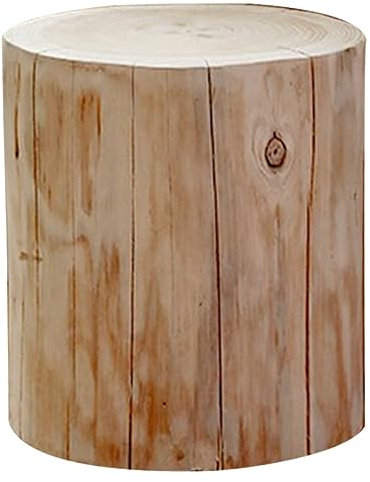 KONTONTY Kleiner Massiver Holz-hocker Stabiler Baumstumpf-Sitz Vielseitig Als Schuhwechsel Beistelltisch Rustikal Elegant Für Zuhause Schlafzimmer Vintage-deko ø Höhe